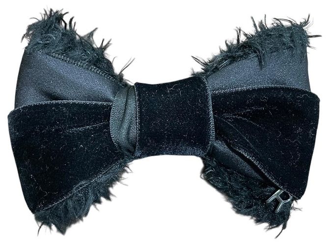 Autre Marque Set di spille in visone con cuore in nastro e fiore Rene Nero - vista 15