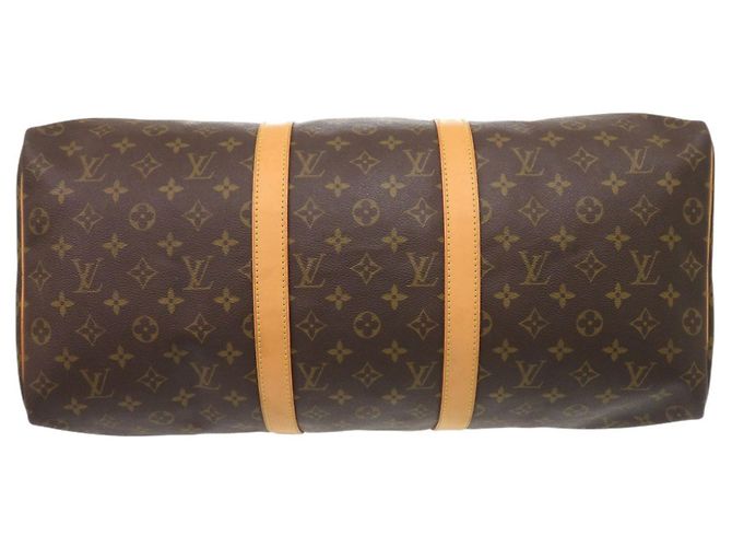 Borsa Boston Keepall 50 Monogram Louis Vuitton Marrone Monogramma - vista 3