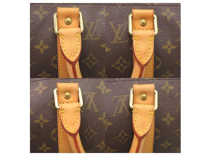 Borsa Boston Keepall 50 Monogram Louis Vuitton Marrone Monogramma - vista 7