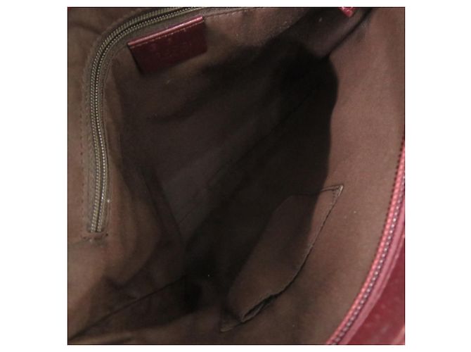 Borsa a Spalla Gucci GG Stampata Bordò - vista 5