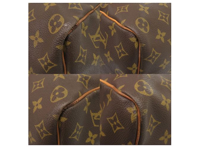 Borsa Boston Keepall 50 Monogram Louis Vuitton Marrone Monogramma - vista 4