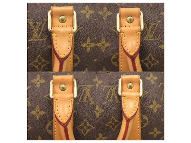 Borsa Boston Keepall 50 Monogram Louis Vuitton Marrone Monogramma - vista 7
