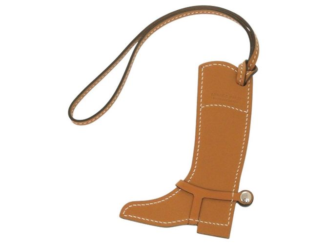 Charm de Bolsa Botas Paddock Hermès Castaño - vista 2