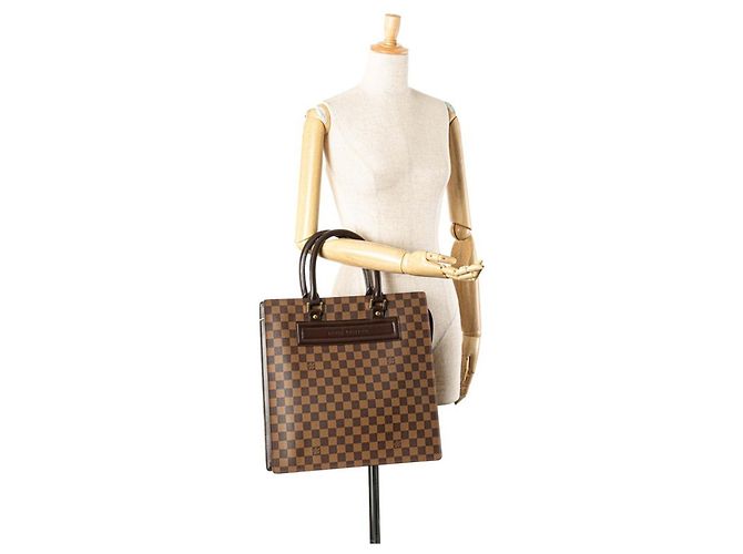 Borsa tote Louis Vuitton Damier Venice GM Marrone - vista 15