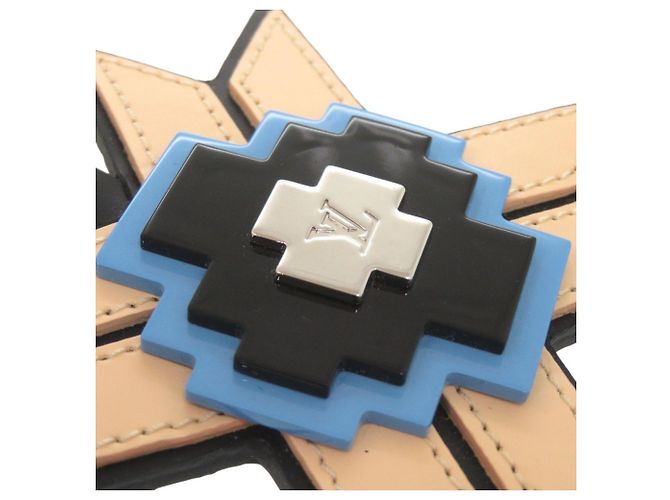Portachiavi Louis Vuitton MP1646 Nero Argento Beige - vista 5