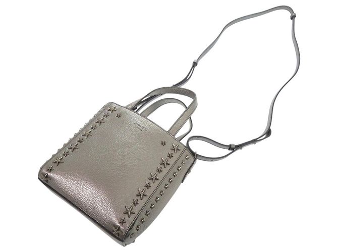 Borsa Jimmy Choo Mini Pegasi Star Stud 2 in 1 Argento - vista 6