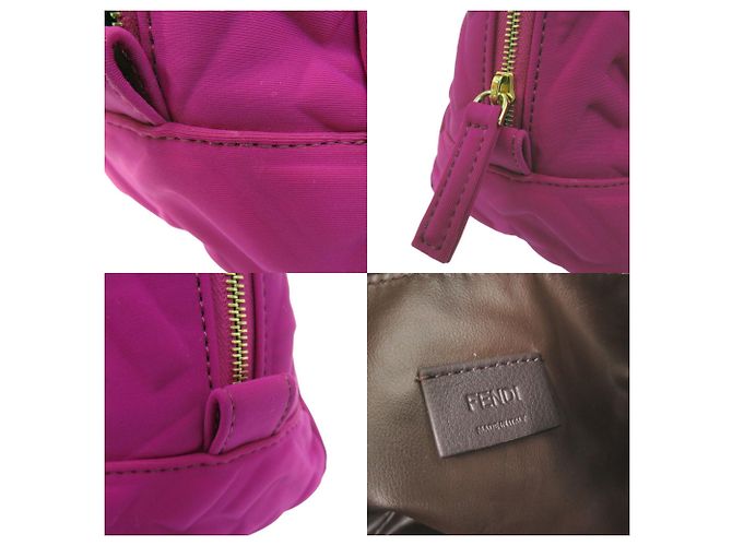 Pochette di bellezza Fendi viola in poliammide Zucca Porpora - vista 10