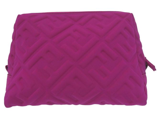 Pochette di bellezza Fendi viola in poliammide Zucca Porpora - vista 2