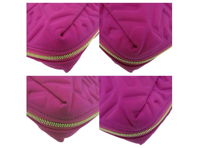 Pochette di bellezza Fendi viola in poliammide Zucca Porpora - vista 9