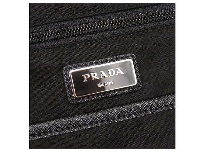 Schwarzer Nylon-Rucksack von Prada - Ansicht 8