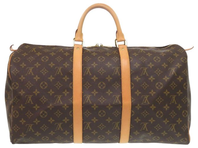 Louis Vuitton Keepall 50 Monogram Boston Tasche Braun Monogramm - Ansicht 2