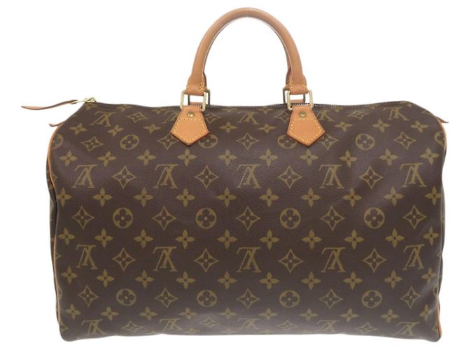 Borsa Louis Vuitton Speedy 40 Monogram Marrone Monogramma - vista 2