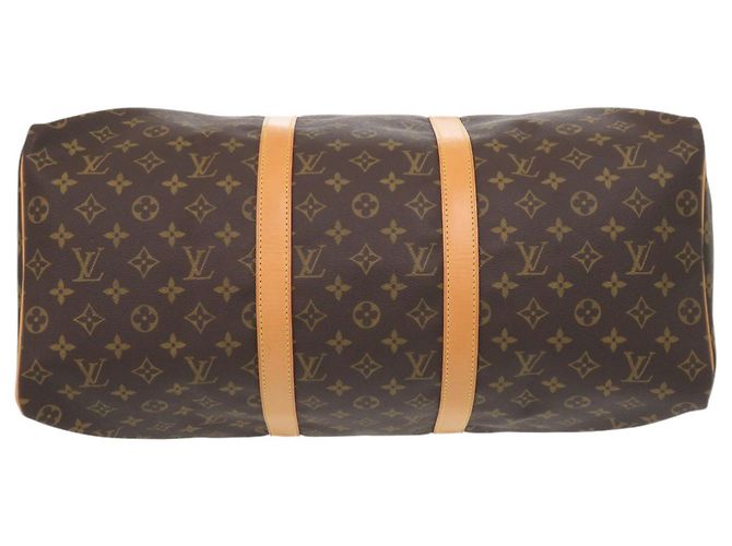 Borsa Boston Keepall 50 Monogram Louis Vuitton Marrone Monogramma - vista 3