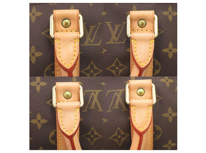 Borsa Boston Keepall 50 Monogram Louis Vuitton Marrone Monogramma - vista 7
