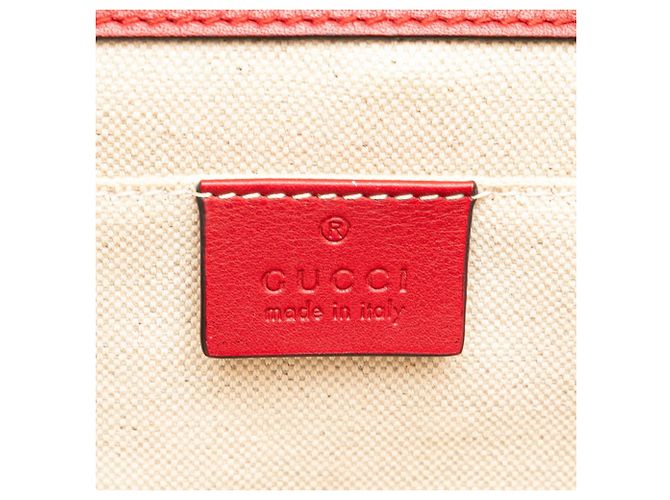 Borsa Gucci Bamboo Dionysus in pelle rossa Rosso - vista 11