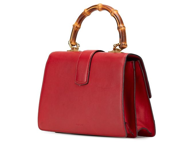 Borsa Gucci Bamboo Dionysus in pelle rossa Rosso - vista 2