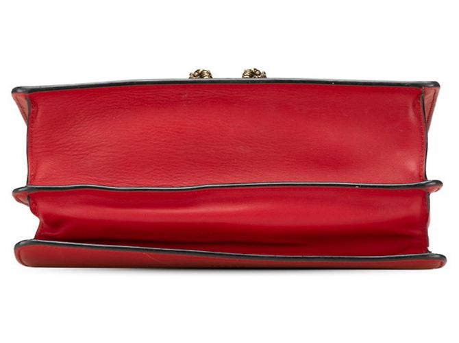 Borsa Gucci Bamboo Dionysus in pelle rossa Rosso - vista 3