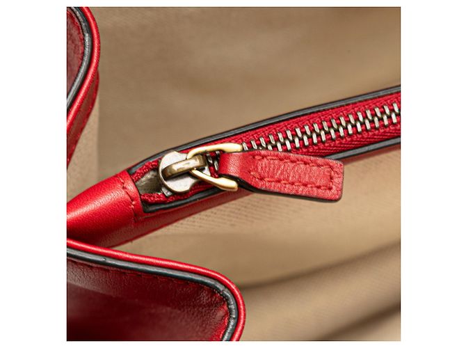Borsa Gucci Bamboo Dionysus in pelle rossa Rosso - vista 9