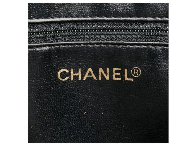 Borsa Chanel Chevron V-Stitch Nero - vista 10