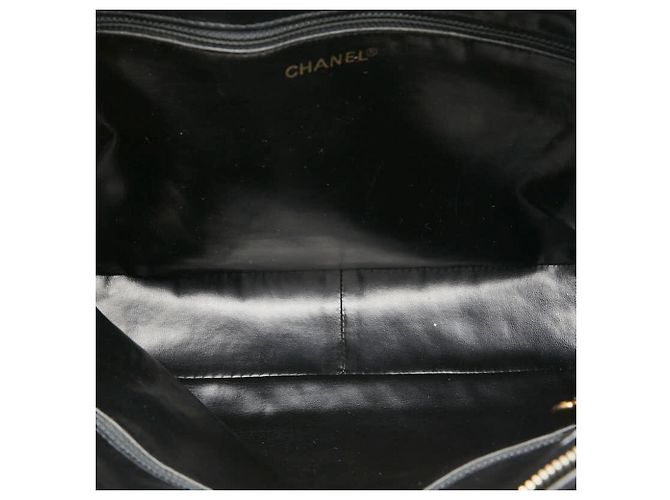 Borsa Chanel Chevron V-Stitch Nero - vista 8