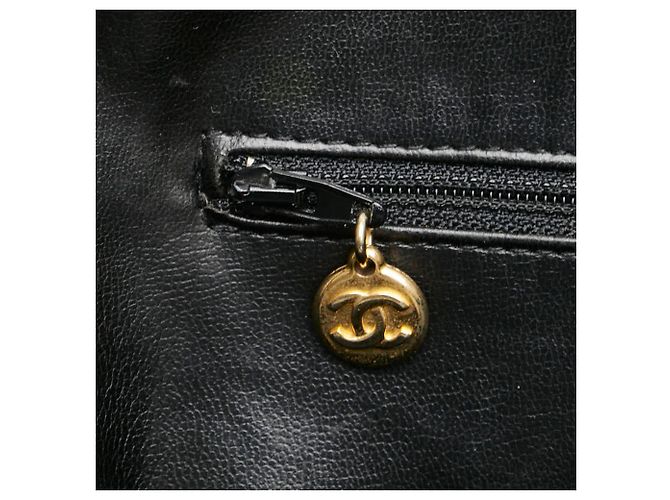 Borsa Chanel Chevron V-Stitch Nero - vista 9