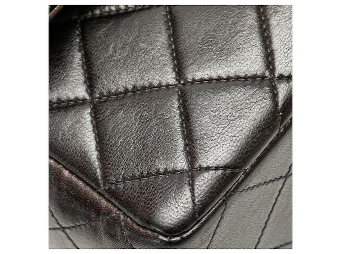 Borsa a mano Chanel genitore-figlio in pelle di agnello nera Nero - vista 4