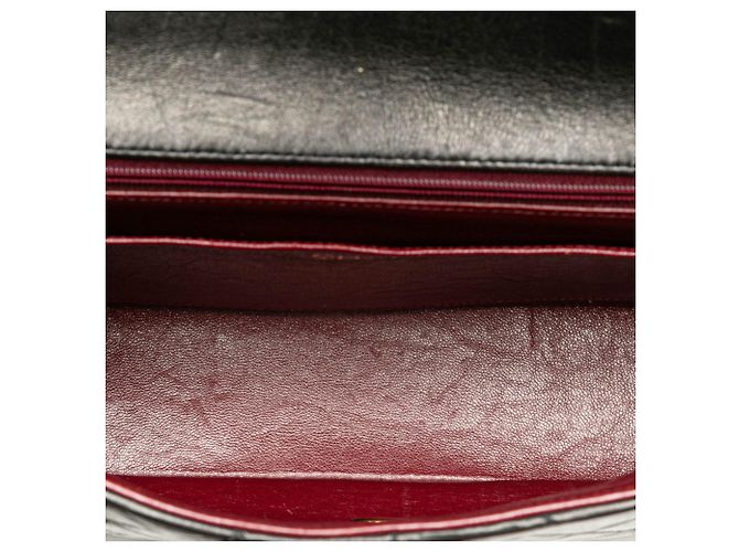 Borsa a mano Chanel genitore-figlio in pelle di agnello nera Nero - vista 9