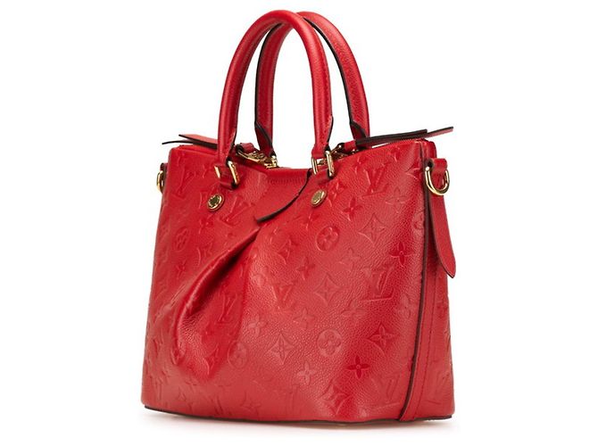 Borsa Mazarine PM in Monogram Empreinte Louis Vuitton Rosso Fuschia - vista 2