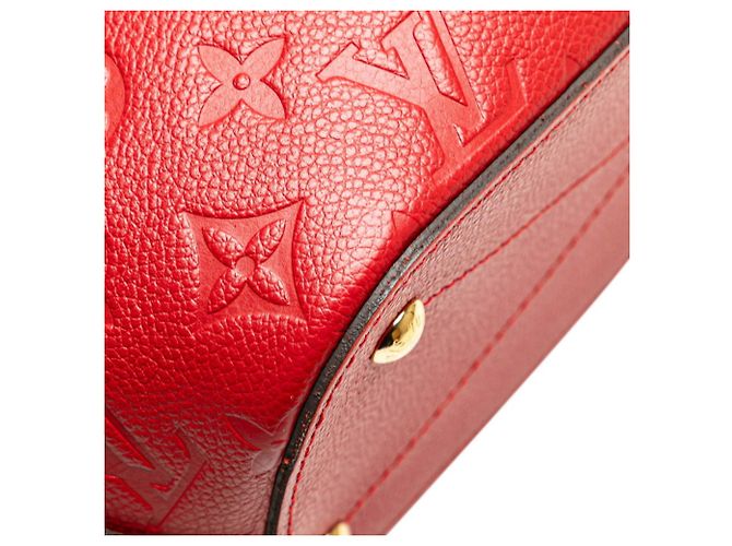 Borsa Mazarine PM in Monogram Empreinte Louis Vuitton Rosso Fuschia - vista 4