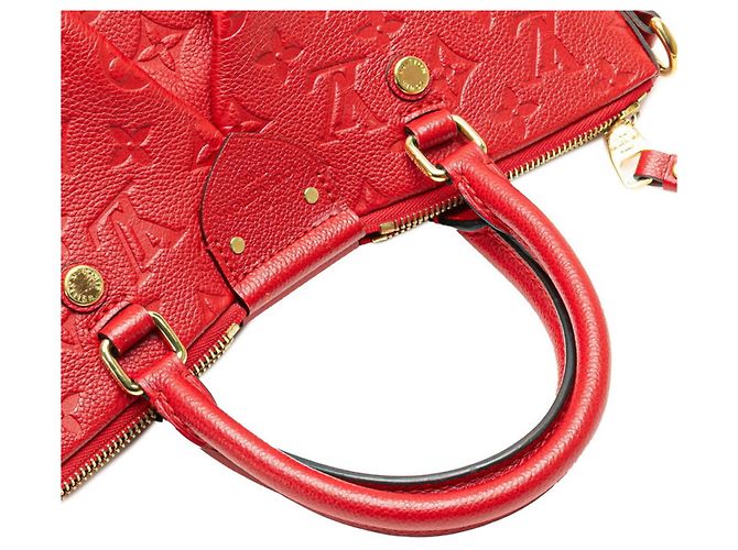 Borsa Mazarine PM in Monogram Empreinte Louis Vuitton Rosso Fuschia - vista 6