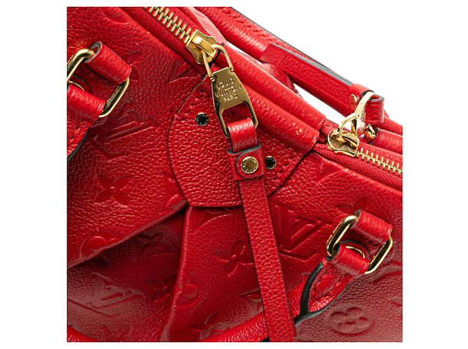 Borsa Mazarine PM in Monogram Empreinte Louis Vuitton Rosso Fuschia - vista 7