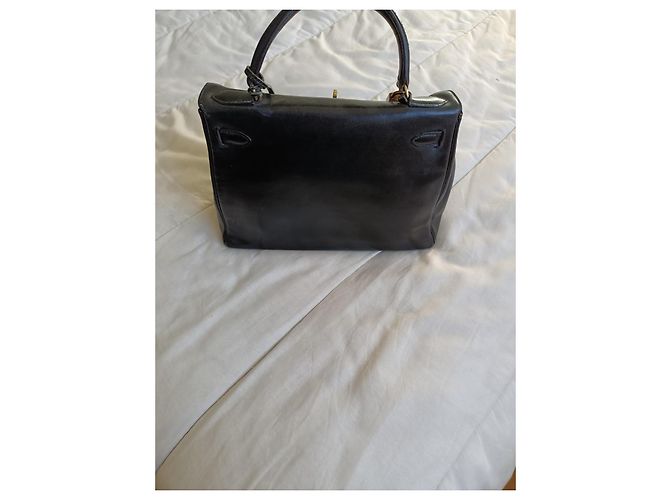 Borsa a mano Hermès Birkin 25 in pelle nera Nero - vista 3