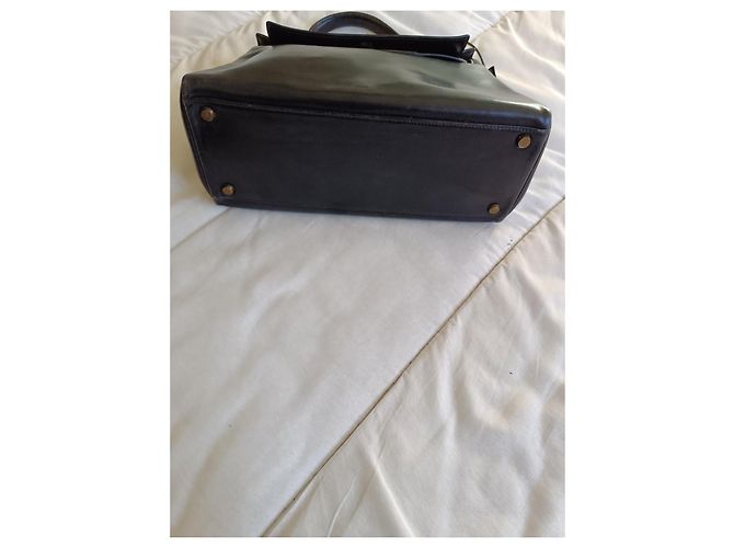 Borsa a mano Hermès Birkin 25 in pelle nera Nero - vista 4