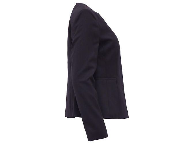 Blazer Asimétrico Jadela Hugo Boss en Lana Virgen Negra - vista 3