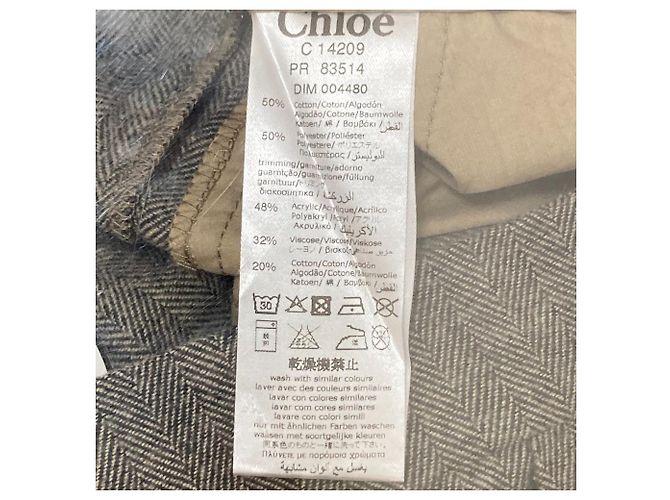 Chloé Chloe Herringbone Pants - vista 8