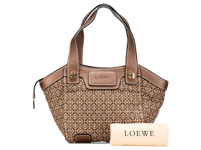 Borsa a mano New Road di Loewe Marrone Beige - vista 12