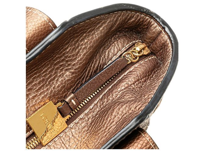Borsa a mano New Road di Loewe Marrone Beige - vista 5