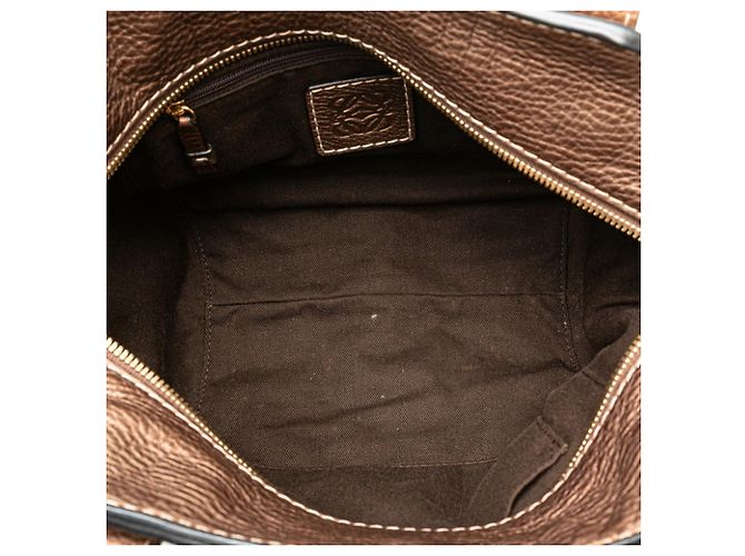 Borsa a mano New Road di Loewe Marrone Beige - vista 8