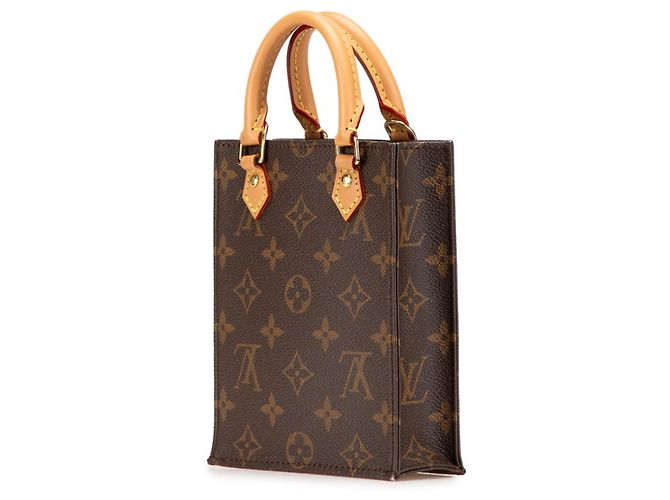 Borsa Petite Sac Plat Monogramma Louis Vuitton Marrone - vista 2