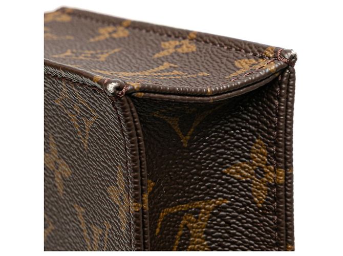 Borsa Petite Sac Plat Monogramma Louis Vuitton Marrone - vista 4