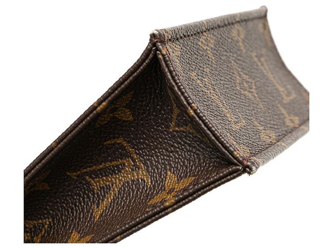 Borsa Petite Sac Plat Monogramma Louis Vuitton Marrone - vista 5