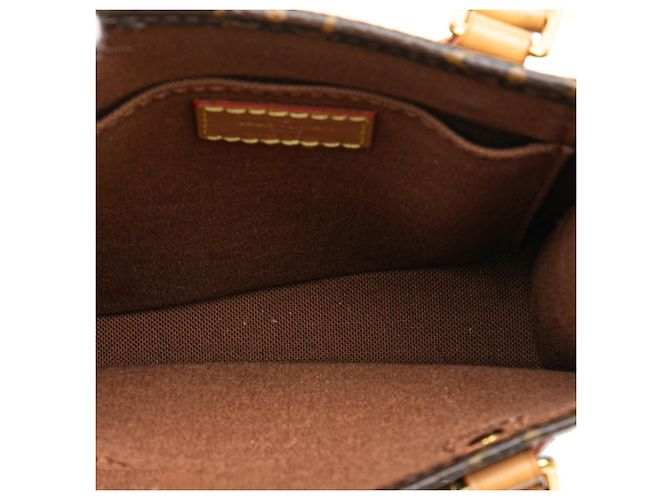 Borsa Petite Sac Plat Monogramma Louis Vuitton Marrone - vista 9