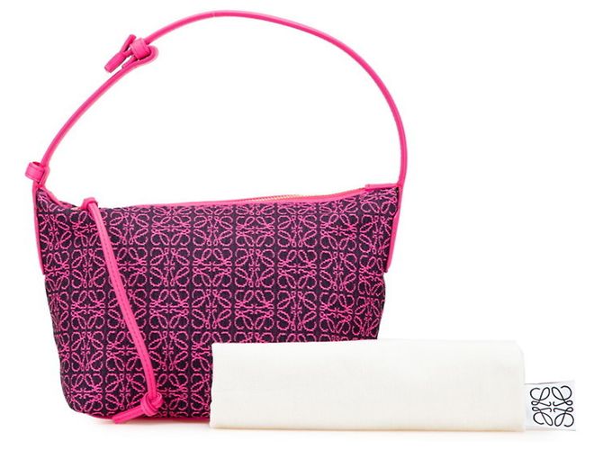 Borsa Cubby Anagram Loewe - Piccola Borsa a Mano in Rosa - vista 12