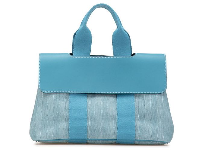 Borsa a mano Hermès Valparaiso PM Blu - vista 2