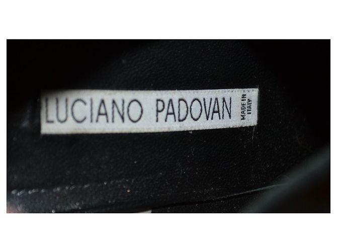Bottines Luciano Padovan en daim noir - vue 7