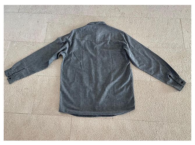 camicia da uomo grigio mélange 100% cotone taglia XL Adolfo Dominguez - vista 2
