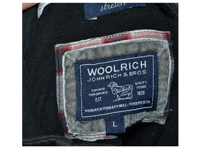 Giacca in pile nera Woolrich Nero - vista 5
