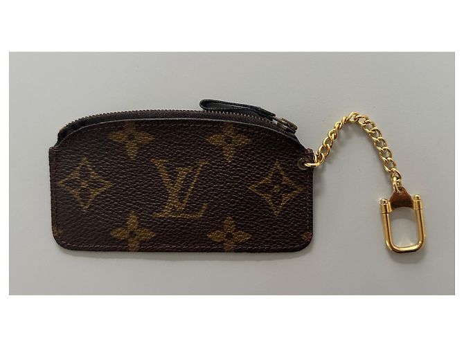 Louis Vuitton Primera Edición Pochette Cles Estuche de Llaves Raro Castaño - vista 2