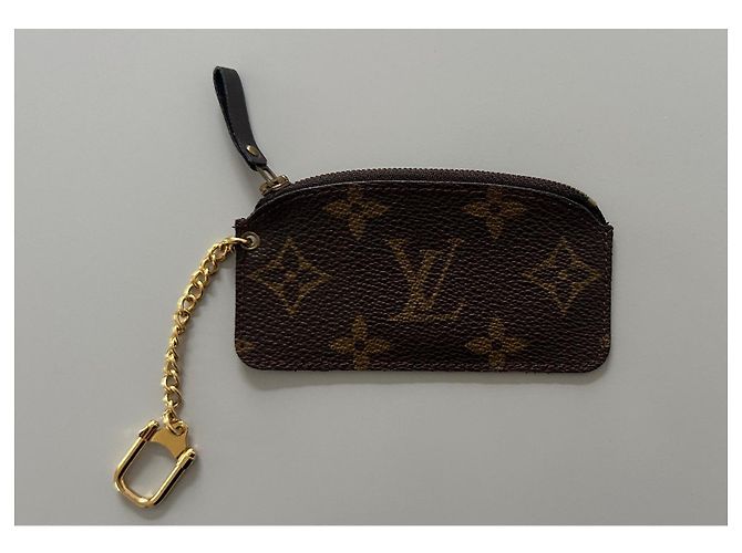 Louis Vuitton Primera Edición Pochette Cles Estuche de Llaves Raro Castaño - vista 3