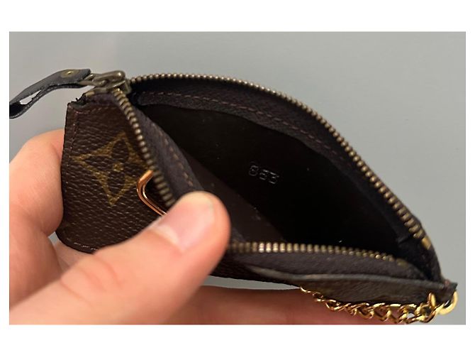 Louis Vuitton Primera Edición Pochette Cles Estuche de Llaves Raro Castaño - vista 6